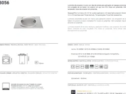 Projector de Chão Exterior de Encastrar TROMILUX 3056.100.8XX Aço Inoxidável