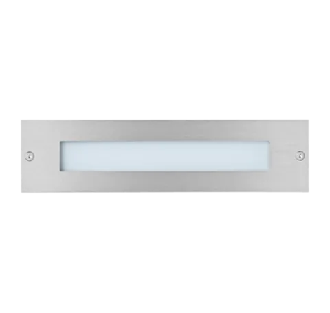 Projector de Parede Exterior de Encastrar Led 650Lm 3000K Tromilux 2016.105.8OL Aço Inoxidável