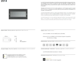 Projector de Parede Exterior de Encastrar Tromilux 2014.100.8OX Aço Inoxidável