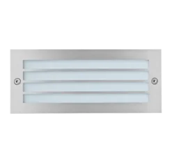 Projector de Parede Exterior de Encastrar Inox Opalino Tromilux 2009.100.8OX Aço Inoxidável