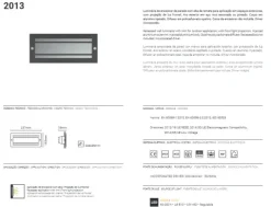 Projector de Parede Exterior de Encastrar Branco Tromilux 2013.100.10X Branco