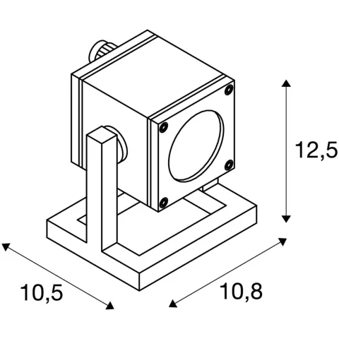 Projector Exterior Cubix 1 Antracite SLV