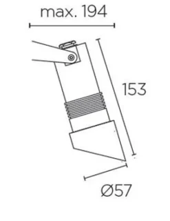 Projector Exterior de Espeto Micro LEDS C4 05-9881-Z5-CL