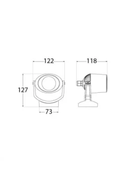 Projector Exterior de Espeto Minitommy Preto Fumagalli