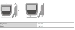 Projector exterior ledvance flood led 20w 2400lm 6500k ip65 preto