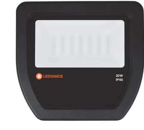 Projector exterior ledvance flood led 20w 2400lm 6500k ip65 preto