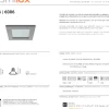 Projector Quadrado Encastrável para Lâmpada GU10 Escovado Tromilux 6086.100.4FX Escovado