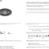 Projector Redondo Fixo GU10 Escovado Tromilux 6051.100.4XX Escovado