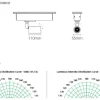 Projetor de Calha Trifásica 230V Orientável para Interiores Tromilux 5080.105.2X3 Cinza