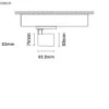 Projetor de Calha Trifásica 230V Orientável em Alumínio Tromilux 5091.112.1T2 Branco