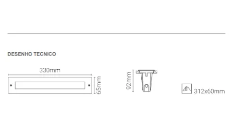 Projetor de Chão de Encastrar para Exterior 3000K Tromilux 3064 3064.602.8F3 Aço Inoxidável