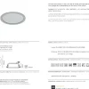 Projetor de Encastrar Redondo Ø220mm Led TROMILUX 7018.127.40L Escovado