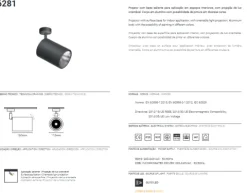 Projetor LED Orientável COB TROMILUX 6281.100.122.7XL Grafite
