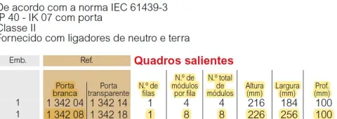 Quadro elétrico de distribuição - practibox s saliente 8 mod. ip40 branco legrand 134208