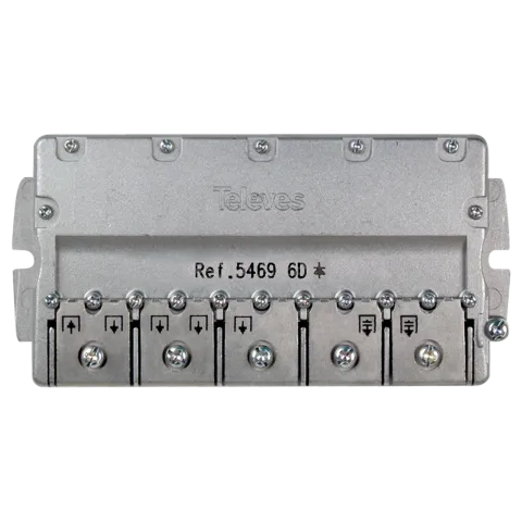 Repartidor de sinal tv televés 5469 EasyF 6d 5..2400MHz 11/14db