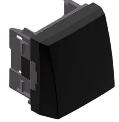 SAÍDA DE CABOS - 2 MÓDULOS PRETA MATE, 45170SPM - Série Quadro 45 efapel