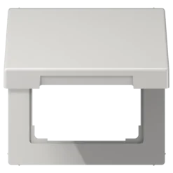 Tampa basculante com mola de retorno cinzento claro LS JUNG LS990BFKLLG