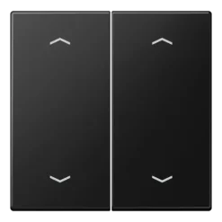 Tecla Duplo com Símbolos de Setas Preto Mate LS JUNG LS995MPSWM