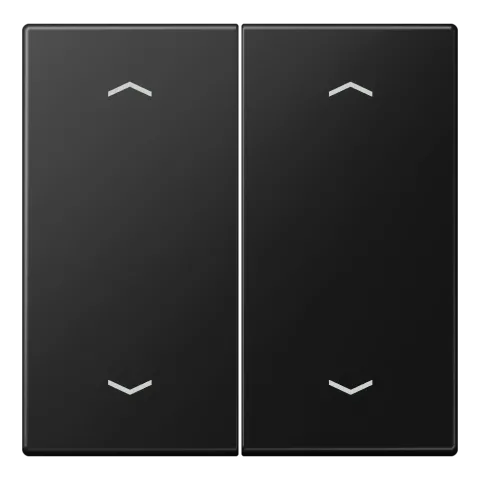 Tecla Duplo com Símbolos de Setas Preto Mate LS JUNG LS995MPSWM