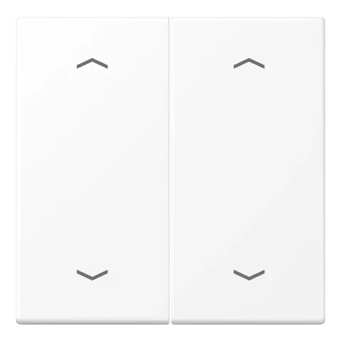Tecla duplo com símbolos de seta branco mate LS JUNG LS995MPWWM