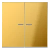 Tecla duplo com visor dourado Série LS JUNG GO2995KO5