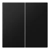 Tecla duplo preto mate Duroplástico LS JUNG LS995SWM