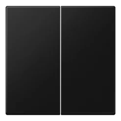 Tecla duplo preto mate Duroplástico LS JUNG LS995SWM