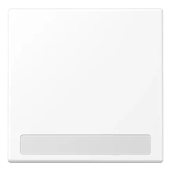 Tecla simples com campo de inscrição branco mate LS JUNG LS990NAWWM