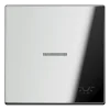 Tecla simples com símbolo luz e visor cromado brilhante Série LS JUNG GCR2990KO5L