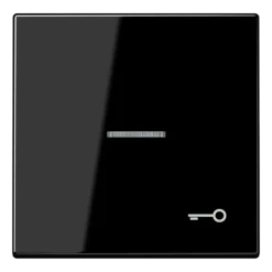Tecla simples com símbolo porta e visor preto LS JUNG LS990KO5TSW