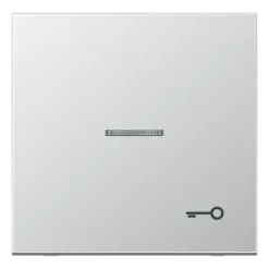 Tecla simples com símbolo porta e visor Série LS alumínio JUNG AL2990KO5T