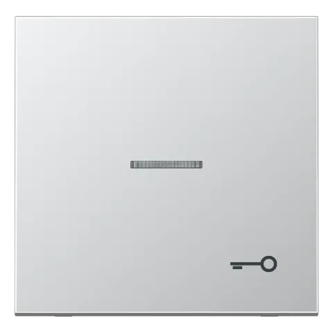 Tecla simples com símbolo porta e visor Série LS alumínio JUNG AL2990KO5T