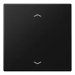 Tecla simples com símbolos de seta preto mate LS JUNG LS990PSWM