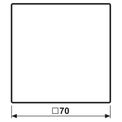 Tecla simples símbolo campainha branco LS JUNG LS990KWW