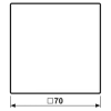 Tecla simples símbolo campainha branco mate LS JUNG LS990KWWM