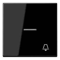 Tecla simples símbolo campainha com visor preto LS JUNG LS990KO5KSW