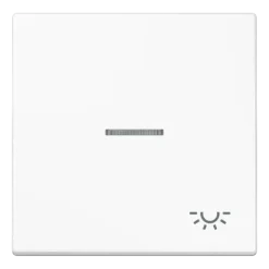 Tecla simples símbolo luz com visor branco LS JUNG LS990KO5LWW