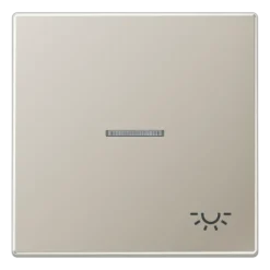 Tecla simples símbolo luz com visor aço Série LS JUNG ES2990KO5L