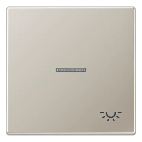 Tecla simples símbolo luz com visor aço Série LS JUNG ES2990KO5L