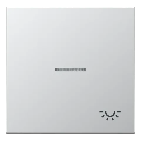 Tecla simples símbolo luz com visor alumínio Série LS JUNG AL2990KO5L
