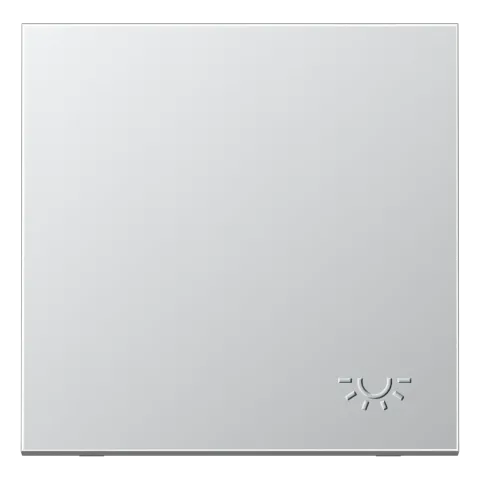 Tecla simples símbolo luz em relevo alumínio LS JUNG AL2990LP