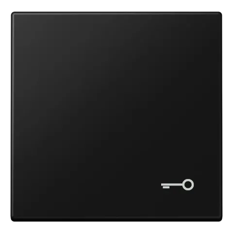 Tecla simples símbolo porta preto mate LS JUNG LS990TSWM