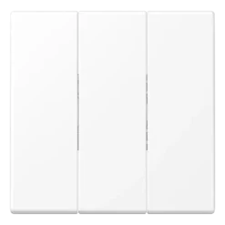 Tecla triplo termoplástico lacado branco mate LS JUNG LS993BFWWM