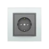 Tomada Cristal/Gris, Logus 90 Crystal - Kit Completo