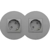 Tomada dupla Siza Vieira em alumina - Kit Completo