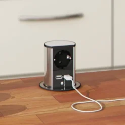 Tomada Elevator 1X Shucko + 2x carregador usb - BACHMANN