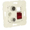 Tomada Mista R - TV - RJ45 Cat. 6 UTP Estrela Efapel 0150.21534