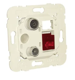 Tomada Mista R - TV - RJ45 Cat. 6 UTP Estrela Efapel 0150.21534