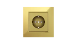 Tomada Ouro/Dourado, Logus 90 Metallo - Kit Completo