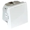 Tomada Schuko Alv Planos Tampa Obturador, 2 Módulos, Branco - Quadro 45 - 45128 SBR - EFAPEL